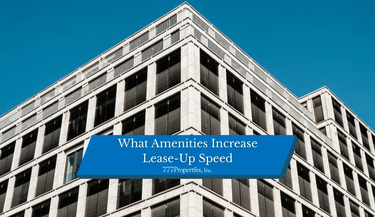 What amenities increase lease-up speed?